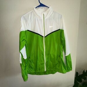 Nike Green and Gray Windbreaker